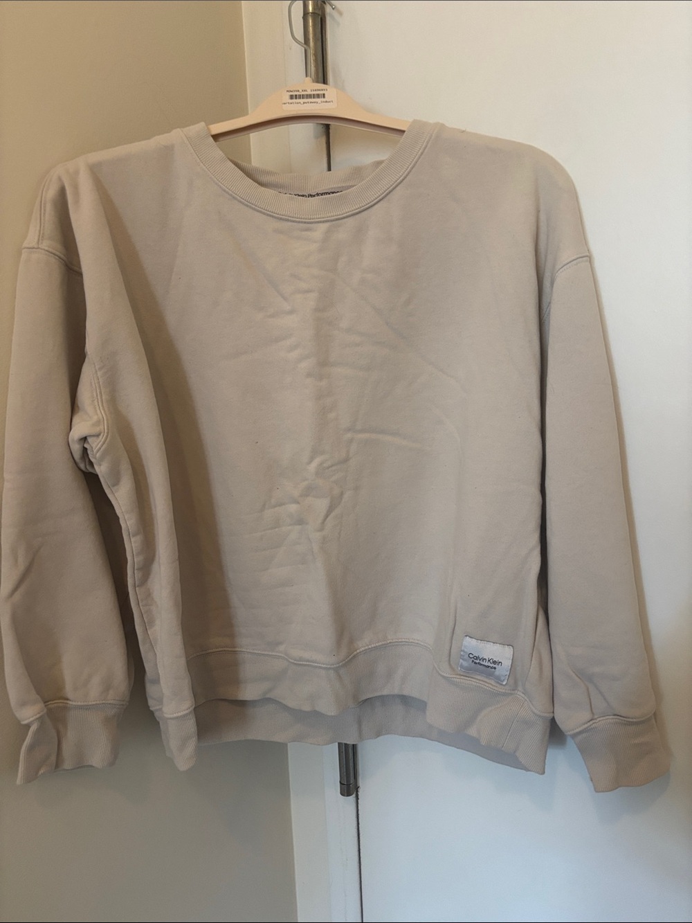 Calvin Klein Crewneck Sweatshirt in Light Taupe